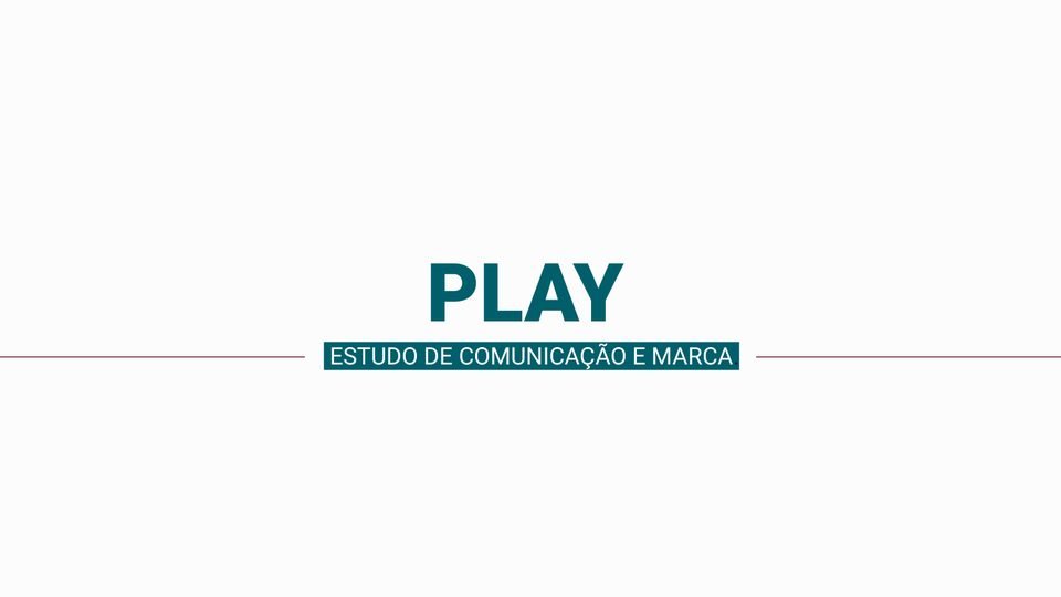 Capa do estudo de comunicação e marca da Play